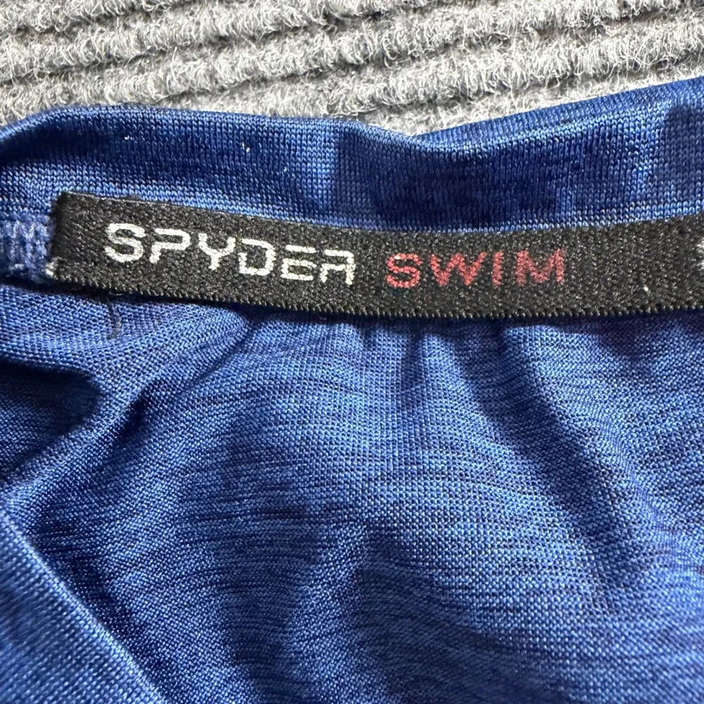 Spyder‎ Swim Rash Guard Mens Blue Heather Long Sleeve UPF 50+ Sun Shirt XL